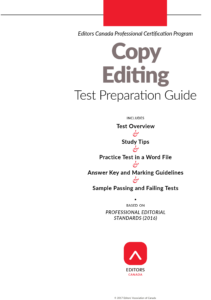 Copy Editing Test Preparation Guide by the Editors' Association of Canada