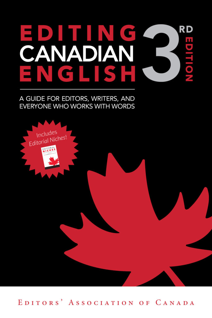 Editing Canadian English, 3rd edition, cover
