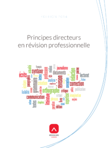 Principes directeurs en révision professionnelle cover