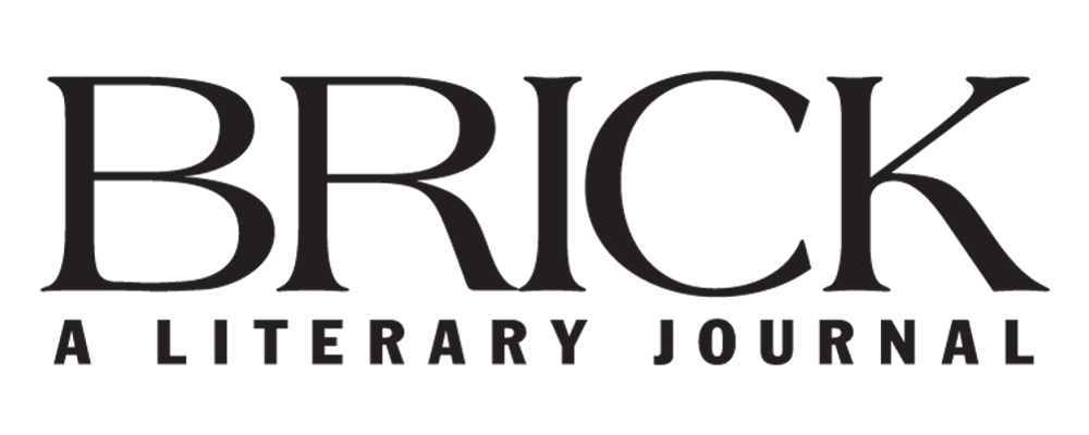 Logo that reads "Brick: A Literary Journal". 
